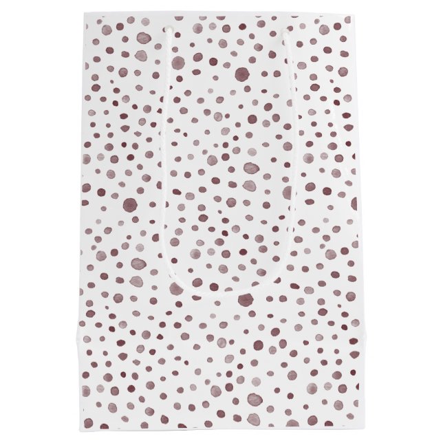 Sac Cadeau Moyen Vin Confetti Aquarelle Points Cadeau (Dos)
