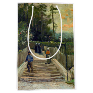 Sac Cadeau Moyen Vincent van Gogh - Chemin en pente à Montmartre