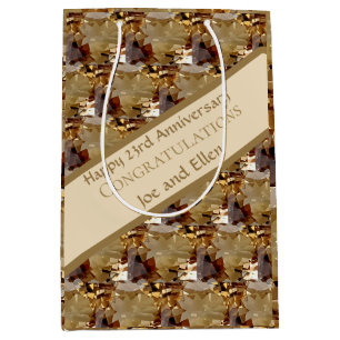 Sac Cadeau Moyen Vingt-troisième anniversaire Mariage, Topaz,