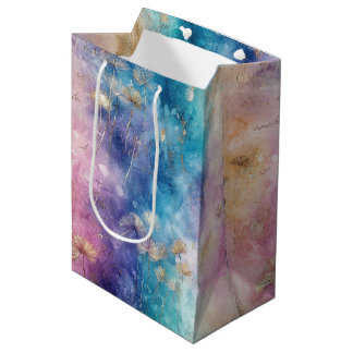 Sac Cadeau Moyen Vintage Dandelion Abstract Pattern (2)