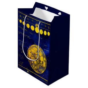 Sac Cadeau Moyen Vintage Phases of the Moon Saturn Jupiter Venus