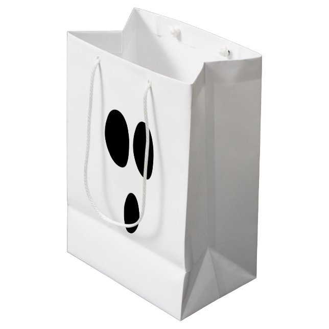 Sac Cadeau Moyen Visage de fantôme (Devant Angle)