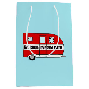 Sac Cadeau Moyen Vivant, rire, amour et camp