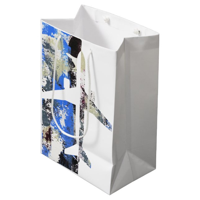 Sac Cadeau Moyen Vol Abstrait par Michael Moffa (Devant Angle)