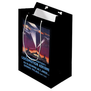 Sac Cadeau Moyen Vol plat au-dessus d'affiche de projecteur
