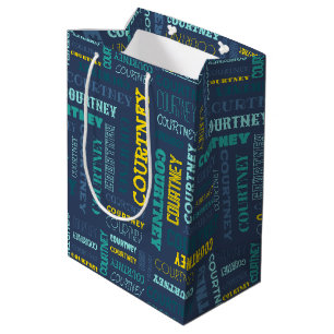 Sac Cadeau Moyen Votre nom (longueur moyenne) est partout