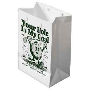 Sac Cadeau Moyen Votre trou est mon objectif Drôle de golf Golf Gol