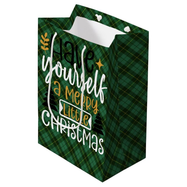 Sac Cadeau Moyen Wallace Hunting Ancient Scottish Tartan Gift Bag (Devant Angle)