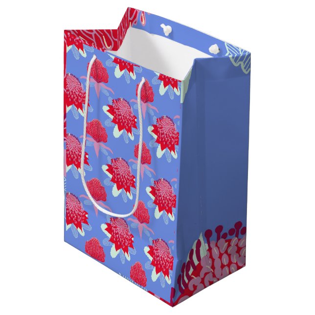 Sac Cadeau Moyen Waratah (Devant Angle)