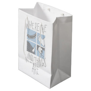 Sac Cadeau Moyen Where The Wild Things Are   Graphique Carré