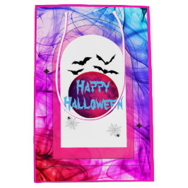 Sac Cadeau Moyen Whimsical Éffrayant mignon rose violet heureux Hal