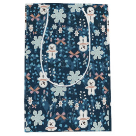 Sac Cadeau Moyen Whimsical Holiday Wrapping Paper Flat Sheet