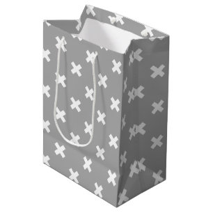 Sac Cadeau Moyen White cross stitches