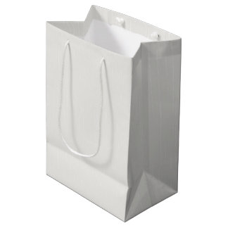 Sac Cadeau Moyen White strokes on milky white.