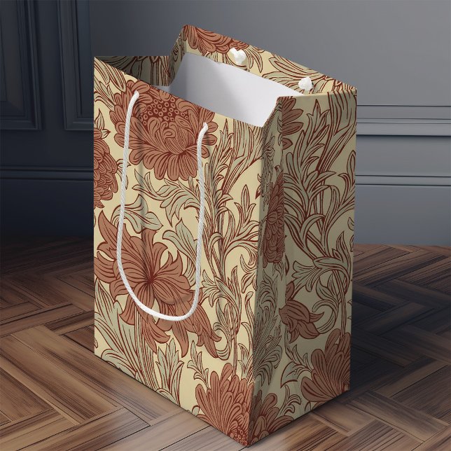 Sac Cadeau Moyen William Morris Chrysanthemum Motif Moyen Cadeau B (Créateur téléchargé)