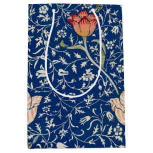 Sac Cadeau Moyen William Morris Medway Floral bleu