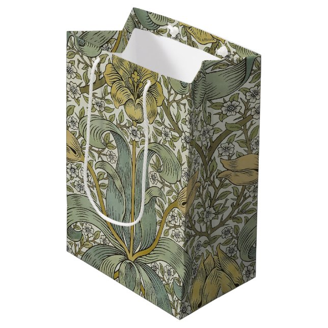 Sac Cadeau Moyen William Morris Spring Thicket Classic Pattern (Devant Angle)