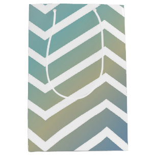 Sac Cadeau Moyen zig zag motif papier d'enveloppement