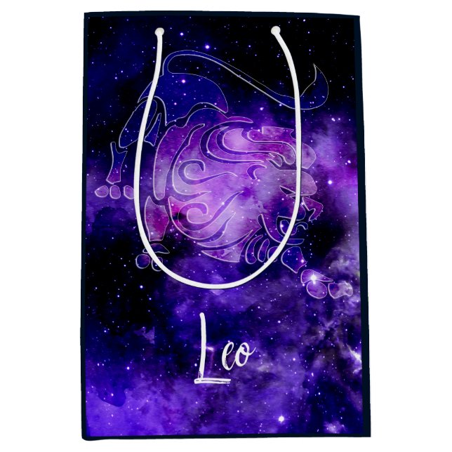 Sac Cadeau Moyen Zodiac :Léon (Devant)