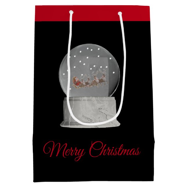 Sac cadeau Noël Globe de neige (Dos)