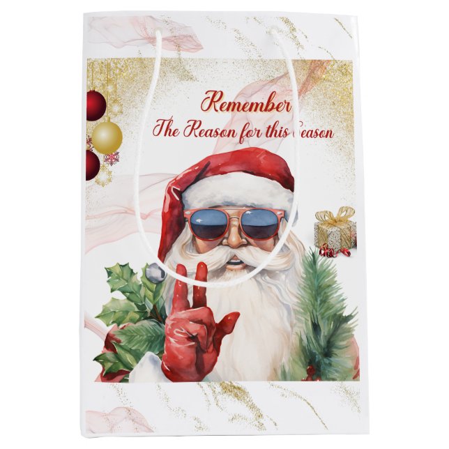 Sac cadeau-Noël Père Noël Sac cadeau (Devant)