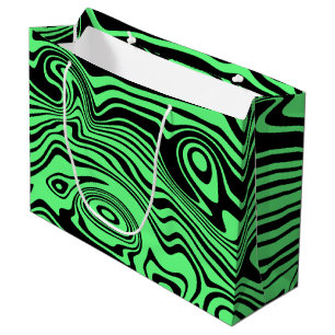 Sac cadeau noir et vert