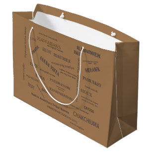 Sac Cadeau / Noms de tribus de la première nation/