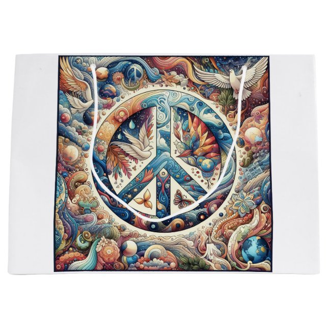 Sac cadeau Paix (Devant)