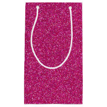 Sac cadeau Parties scintillant rose profond