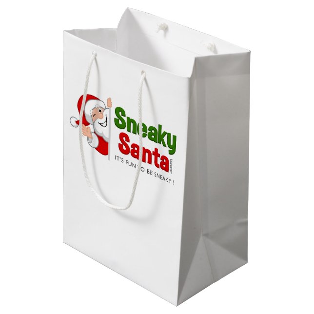 Sac cadeau Père Noël à sourcils moyens (Devant Angle)