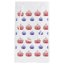 Sac cadeau personnalisé à thème Couronne - petit,