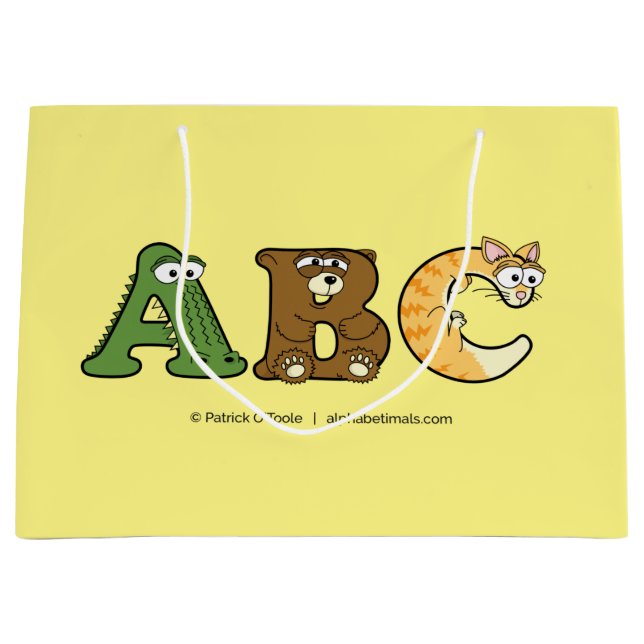 Sac cadeau personnalisé Alphabétimal (Devant)