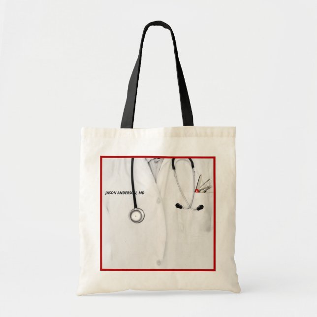 Sac cadeau personnalisé pour médecin (Devant)