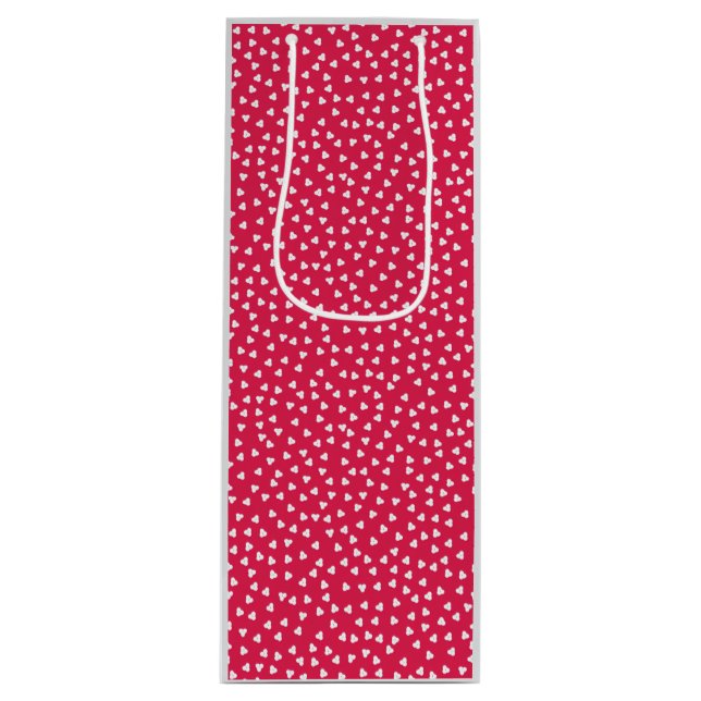 Sac cadeau Poka Hearts Vin (Devant)