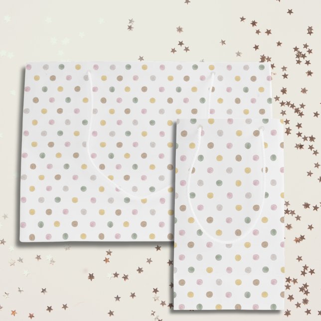 Sac cadeau Polkadot moderne - Grand (Créateur téléchargé)