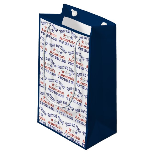 Sac cadeau pour anciens combattants américains d'h (Devant Angle)