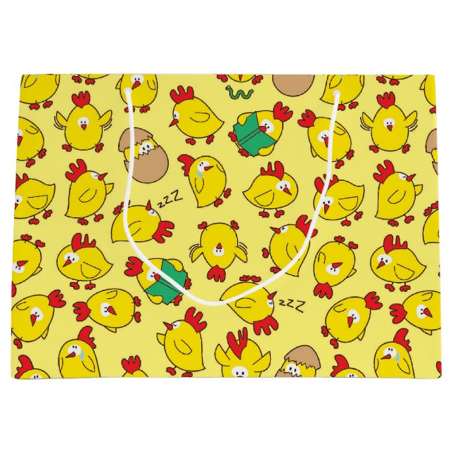Sac cadeau pour bébés poussins (Devant)