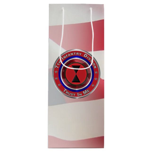 Sac Cadeau Pour Bouteille 7e division d'infanterie "Bayonet Division" (Devant)