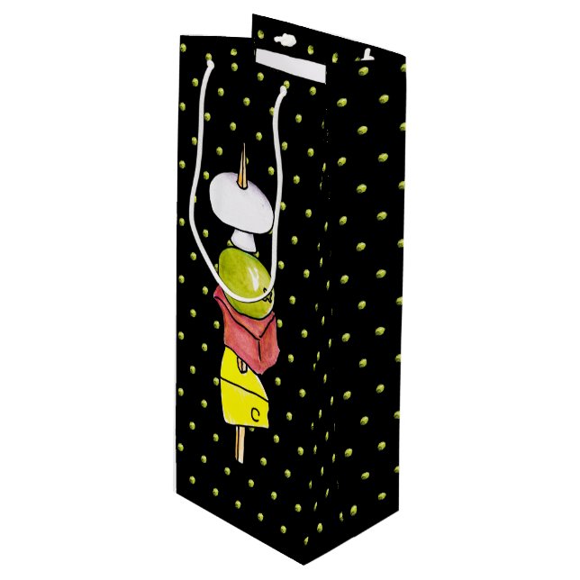 Sac Cadeau Pour Bouteille Aiguille (Devant Angle)