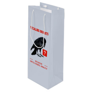 Sac Cadeau Pour Bouteille Analyste en intelligence d'affaires Crow