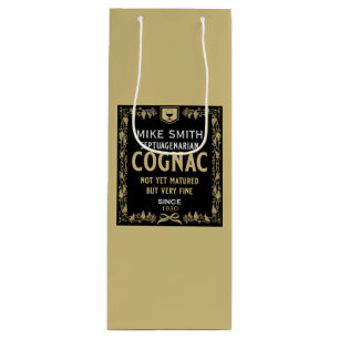 Sac Cadeau Pour Bouteille Anniversaire Septuagénaire de Brandy Lover