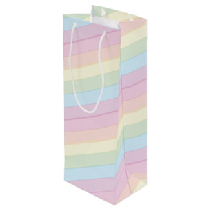 Sac Cadeau Pour Bouteille Arrosage baby shower Rainbow Raindrop Cloud