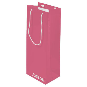 Sac Cadeau Pour Bouteille Axolotl pink color name