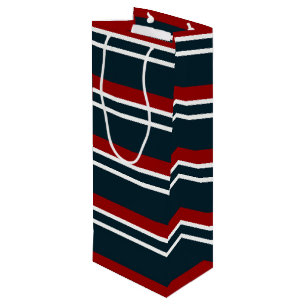 Sac Cadeau Pour Bouteille Bande de tatan rouge rétro