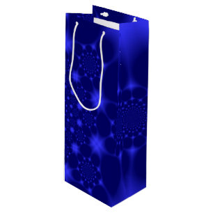 Sac Cadeau Pour Bouteille Bleu éblouissant