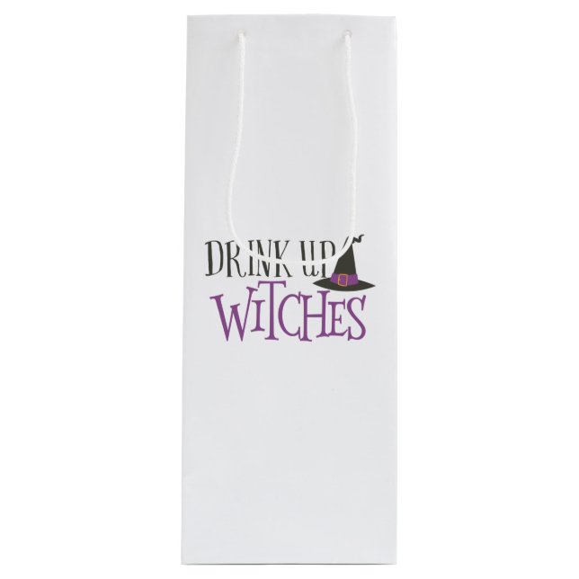 Sac Cadeau Pour Bouteille Boire des sorcières (Devant)
