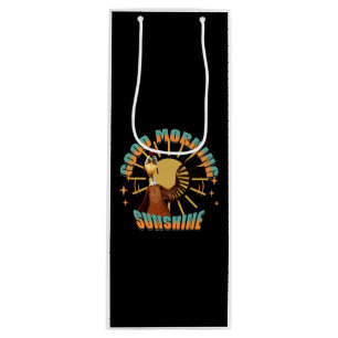 Sac Cadeau Pour Bouteille Bonjour Soleil Coq Drôle