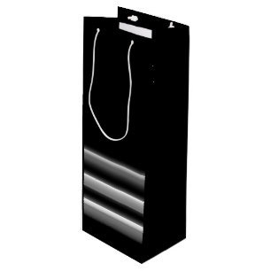 Sac Cadeau Pour Bouteille Borne noire