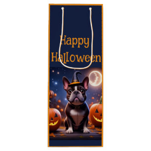 Sac Cadeau Pour Bouteille Bouledogues français Halloween French Bulldog