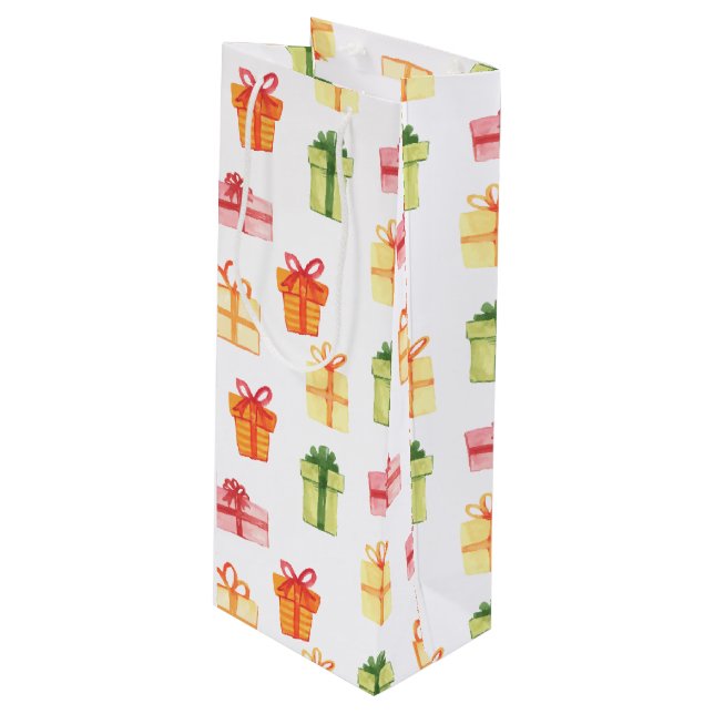 Sac Cadeau Pour Bouteille Bright Hand (Devant Angle)